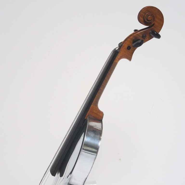 1930's Polished Aluminum Art Deco Violin 2