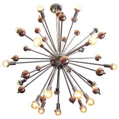 Twenty One Lamp Mid Century Sputnik Chandelier