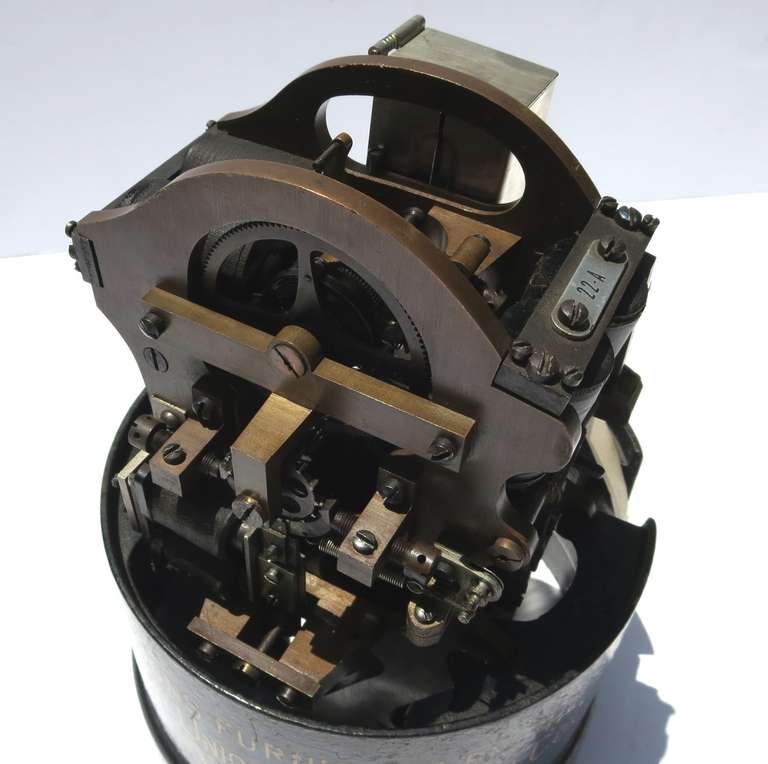 Industrial Wall Street Stock Ticker Machine Designed by T.A. Edison