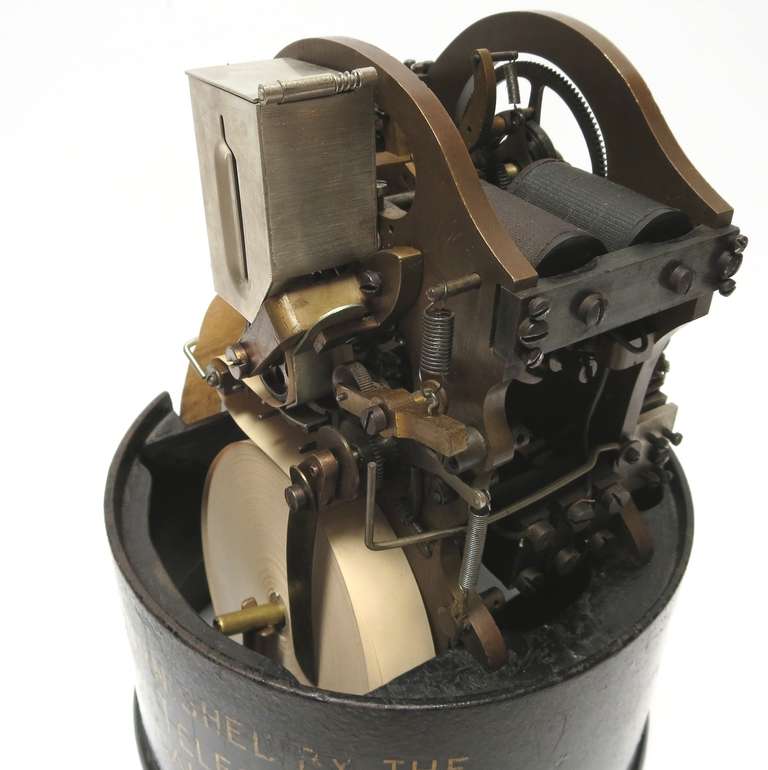 20th Century Wall Street Stock Ticker Machine Designed by T.A. Edison