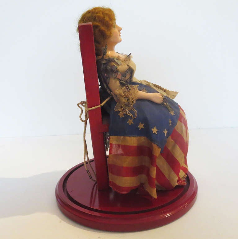 American Folk Art Betsy Ross Doll Dated 1934