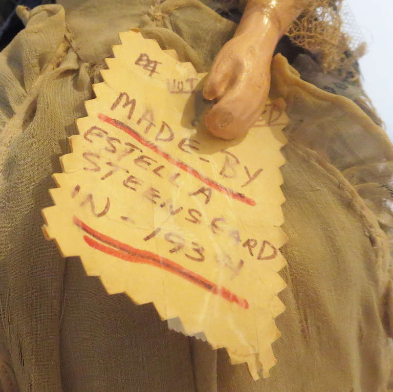 Mid-20th Century Folk Art Betsy Ross Doll Dated 1934