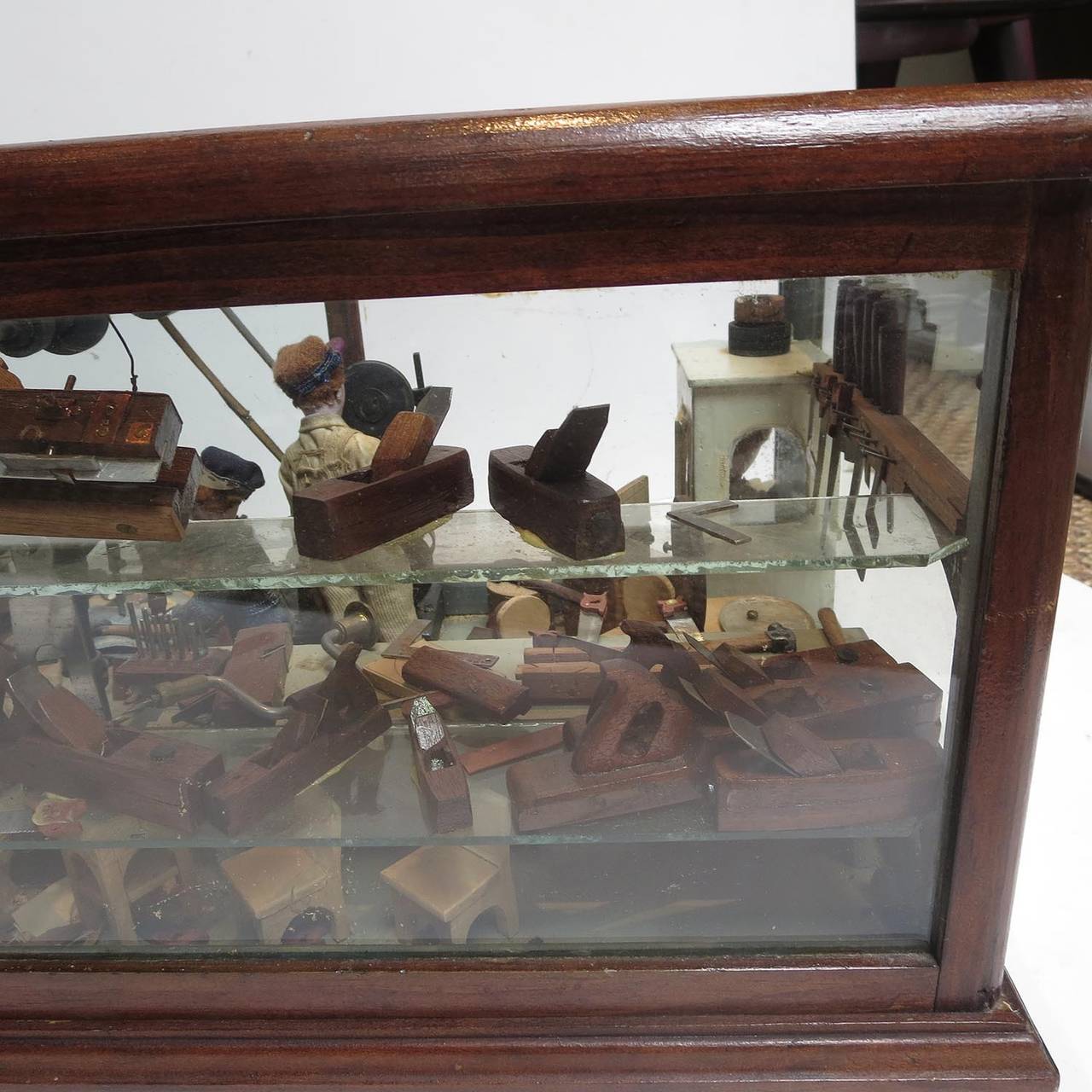 Folsom Prison Inmate Folk Art Wood Shop Diorama 1