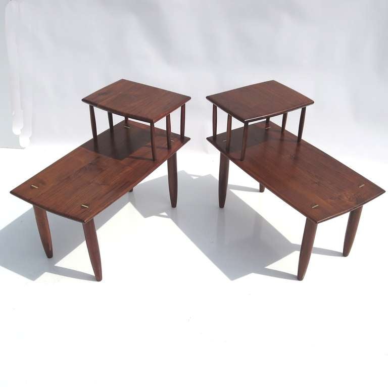 Mid-Century Modern Sam Maloof Walnut End Tables