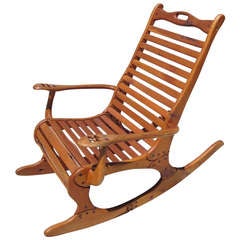 Hand Carved Rocker by Jocko Johnson