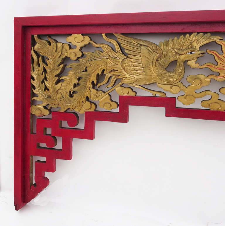 Carved Chinese Archways, Matched Pair In Good Condition In North Hollywood, CA