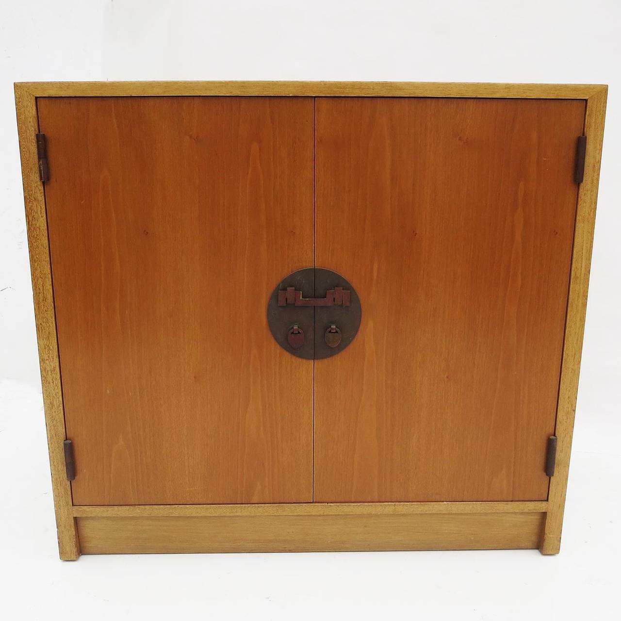 Bronze Edward Wormley Asian Influenced Cabinet for Dunbar