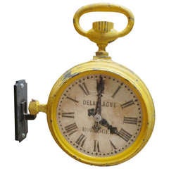 Double Sided Working Pocket Watch Trade Sign