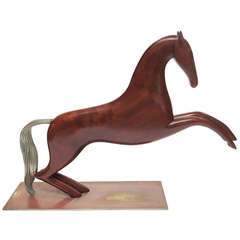 Monumental Art Deco Equestrian Sculpture by Karl Hagenauer