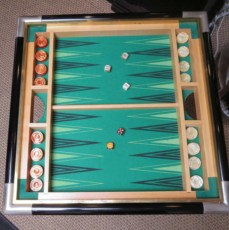 Fine Mid Century Game Table - Chess and Backgammon 2