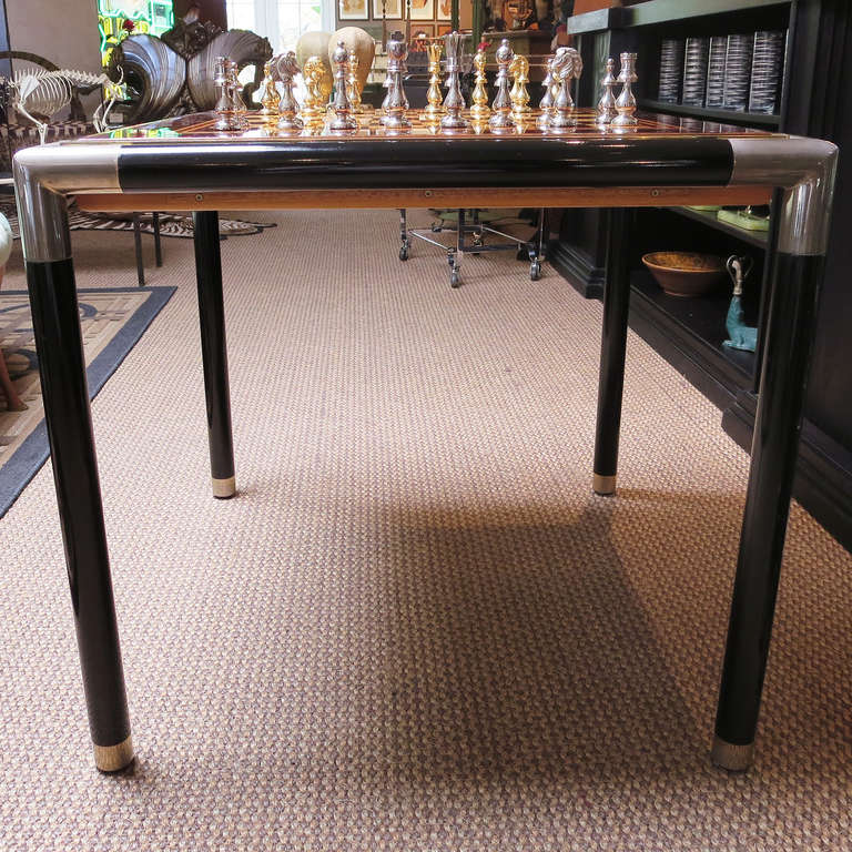 Fine Mid Century Game Table - Chess and Backgammon 3