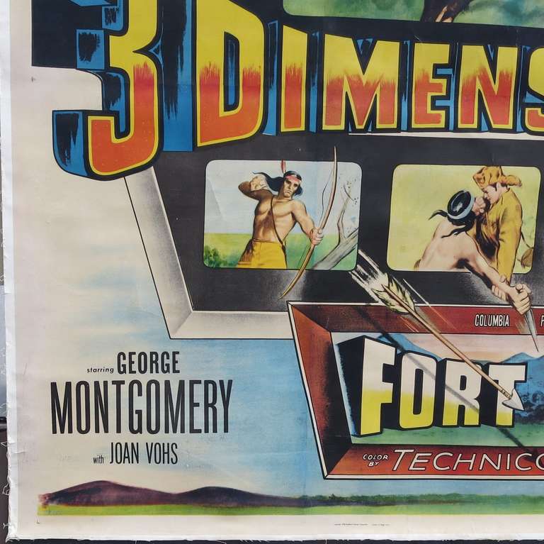 You think that 3D is something new in movies? This 1953 film starring George Montgomery and Joan Vohs was one of the first to utilize the new technology in 1953. Fort Ti, aka 