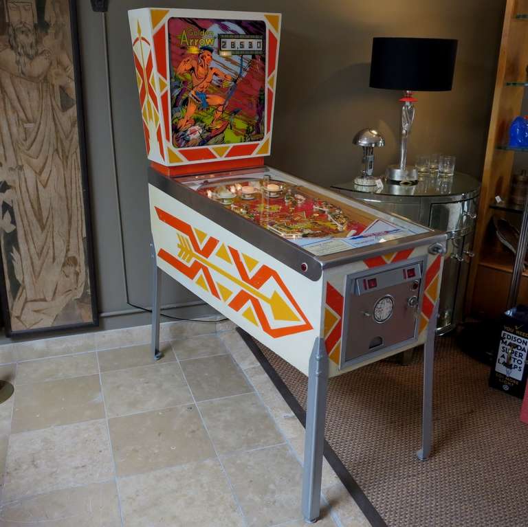 Golden Arrow Pinball Game by Gottlieb at 1stdibs