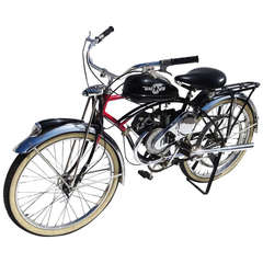 Vintage 1950 Schwinn Motorized Whizzer Black Phantom Bicycle