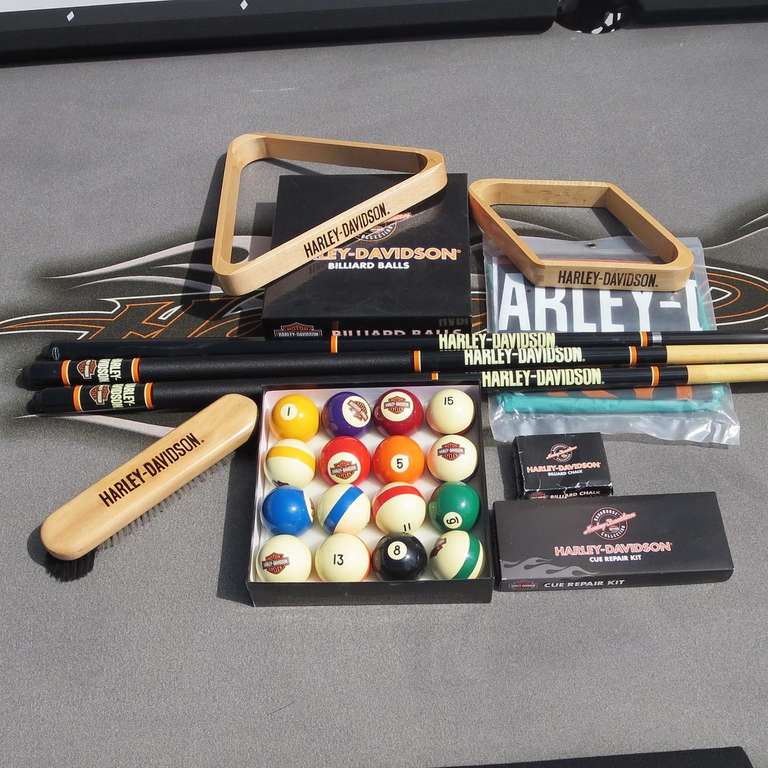 Harley Davidson Custom Pool Table In Good Condition In North Hollywood, CA