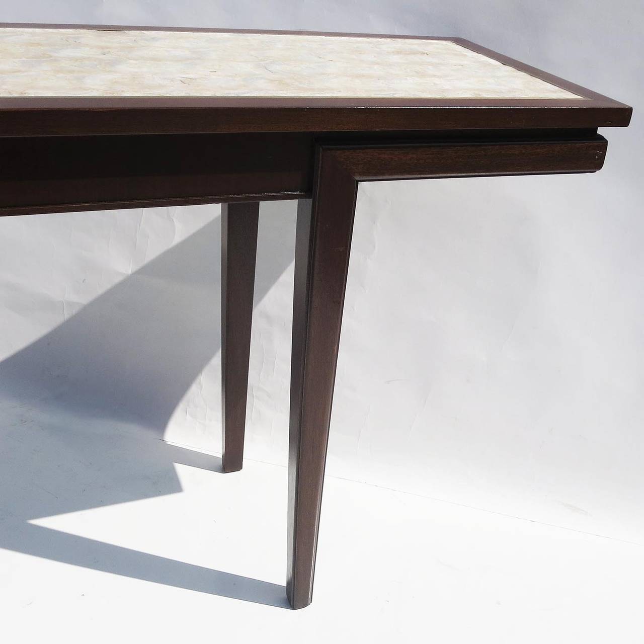 capiz shell console table