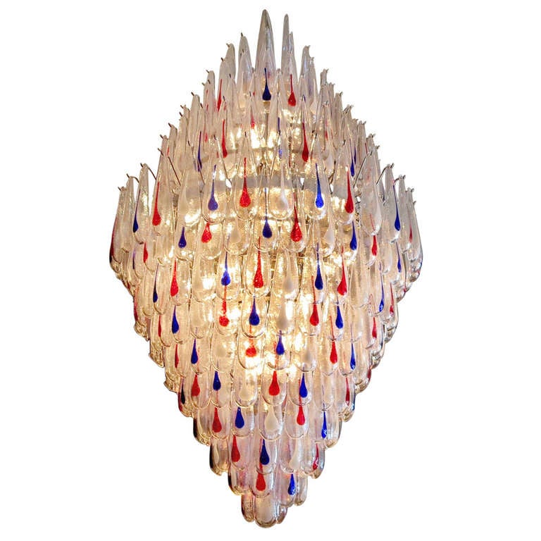 Massive Multi Colored Murano Glass Chandelier at 1stDibs