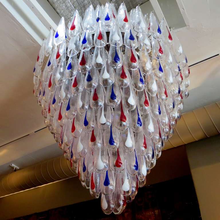 Massive Multi Colored Murano Glass Chandelier 1