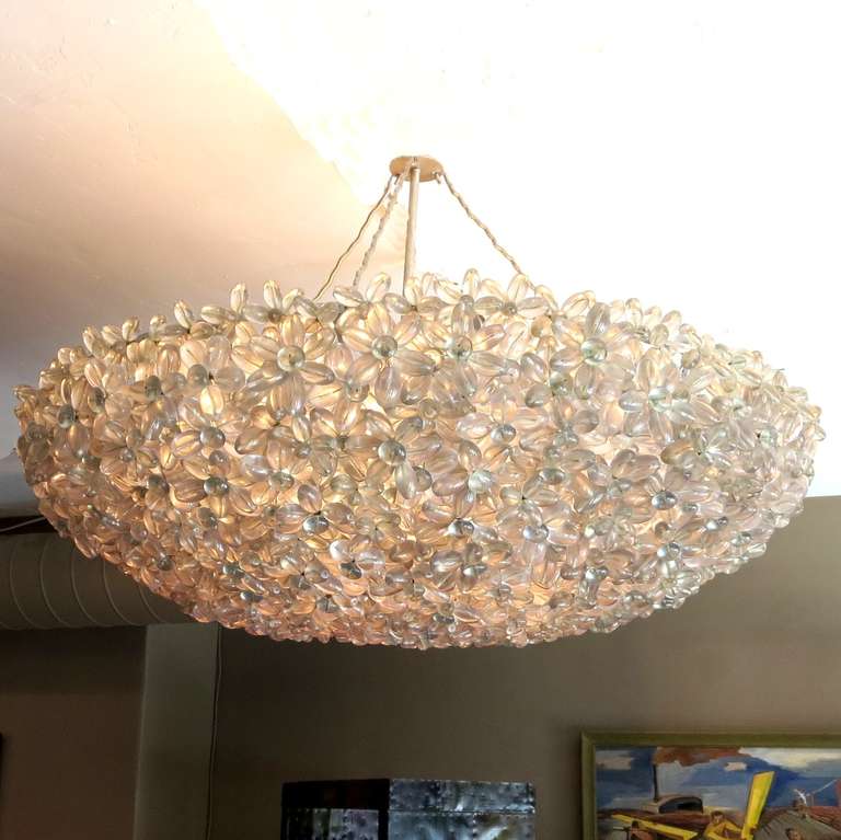 These have to be one of the more unique lamps we have encountered. Clusters of Lucite 