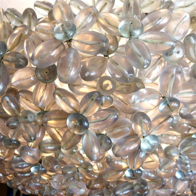 Mid-Century Modern Large Lucite Floral 