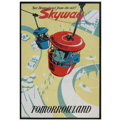 Disneyland Skyway Attraction Poster