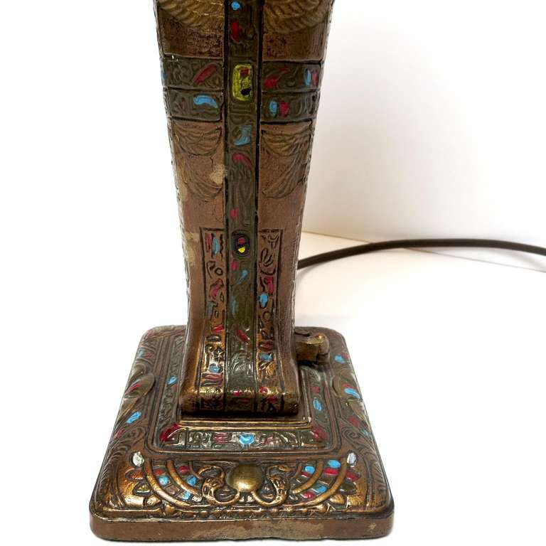 Art Metal Works Egyptian Nude Table Lamp at 1stdibs