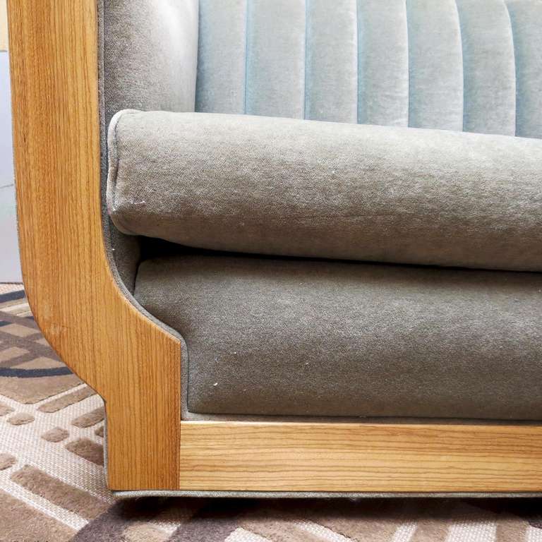 Art Deco Style Sofa Set in Two-Toned Mohair 2
