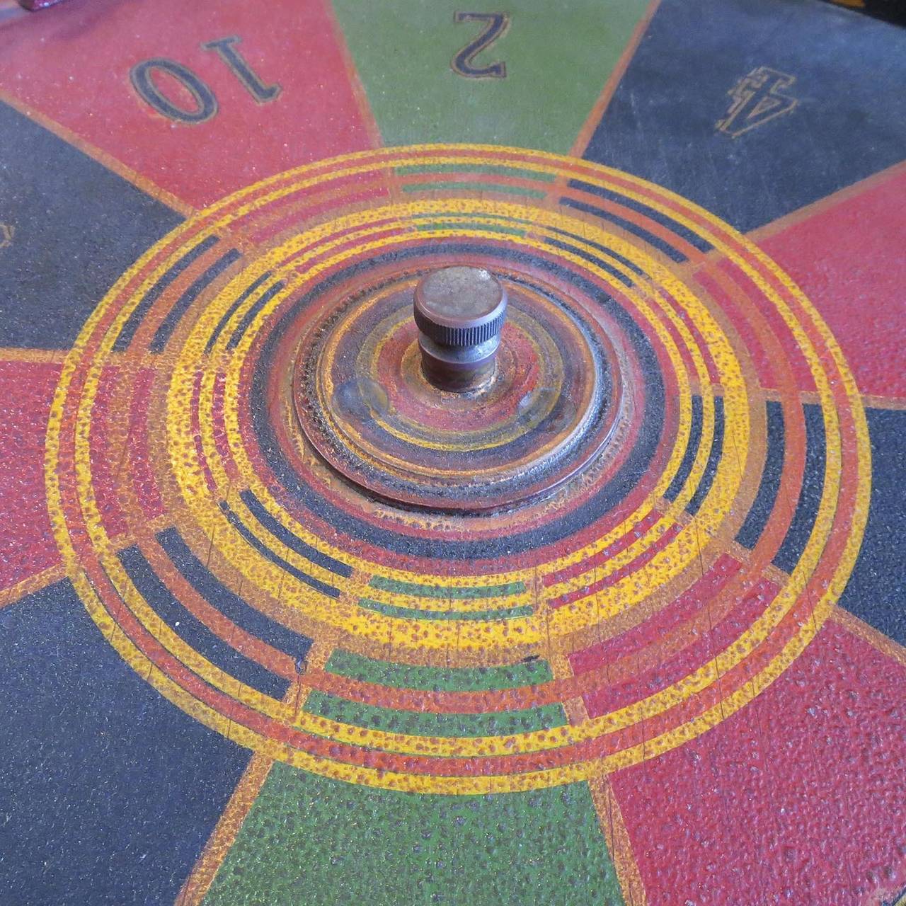 Painted Horse Racing Tabletop Gambling Wheel