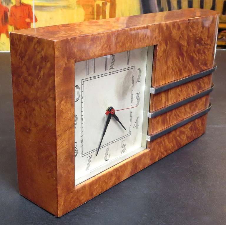 1934 Chicago Worlds Fair Art Deco Clock by Gilbert Rohde In Good Condition In North Hollywood, CA