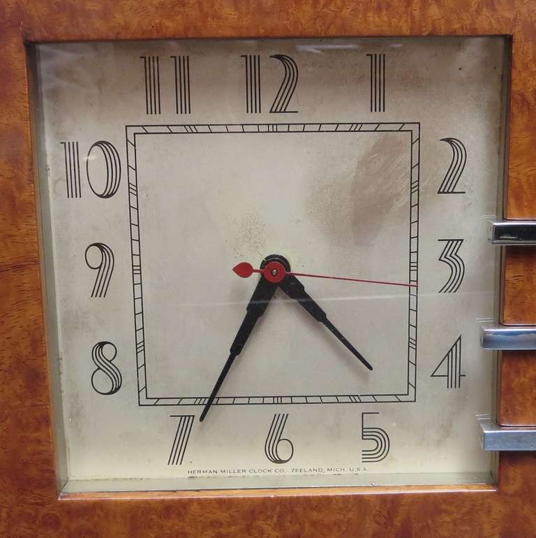 Mid-20th Century 1934 Chicago Worlds Fair Art Deco Clock by Gilbert Rohde
