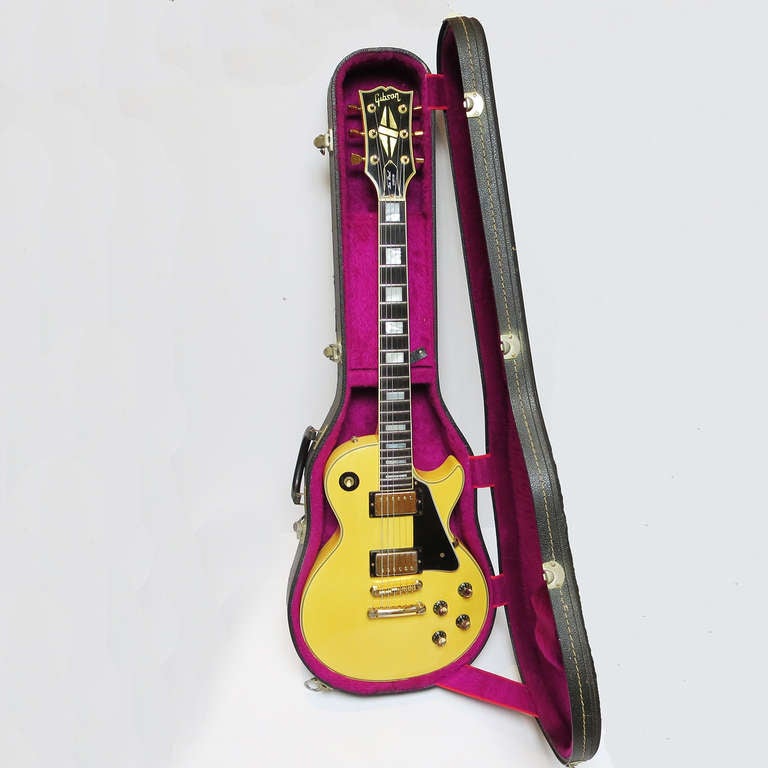 1970's Gibson Les Paul Custom Guitar in Cream Finish 1