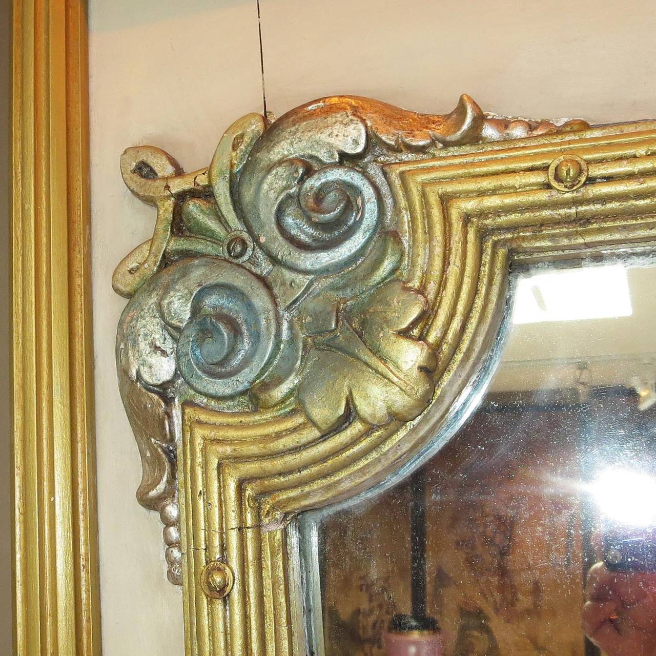 Carved Early 20th Century Carousel Mirror by Dentzel