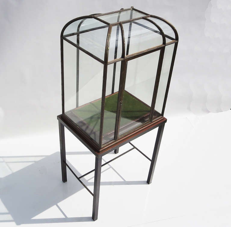 Victorian Atrium Form Showcase in Bronze by Charles Biele and Sons