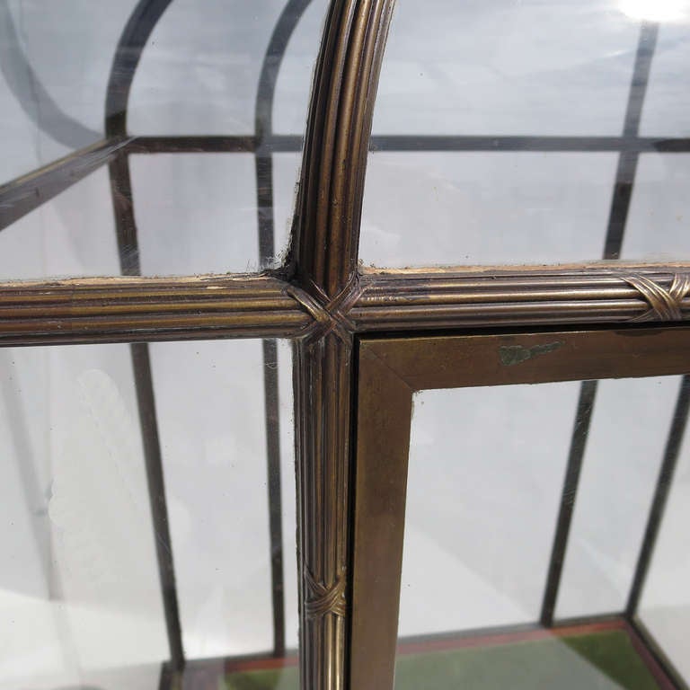 19th Century Atrium Form Showcase in Bronze by Charles Biele and Sons