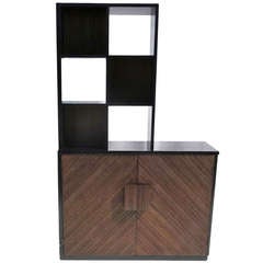 Stepped Room Divider Cabinet Attributed to Paul Frankl