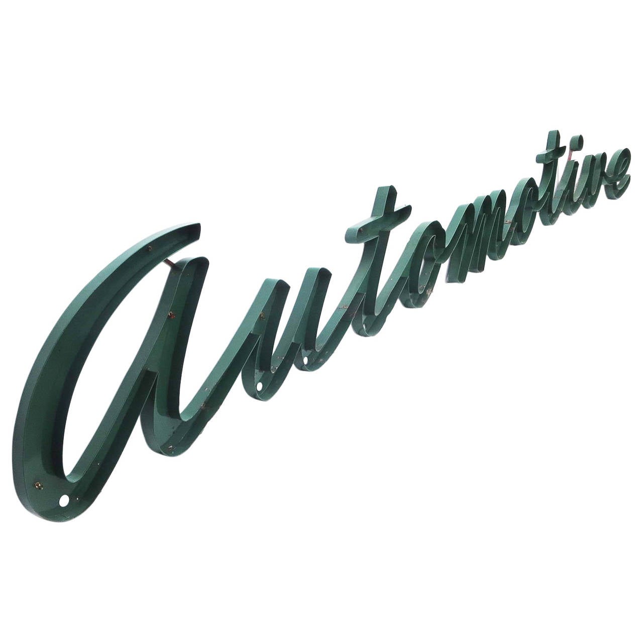 Porcelain Enamel Automotive Neon Sign from Sears Tower Downtown LA at