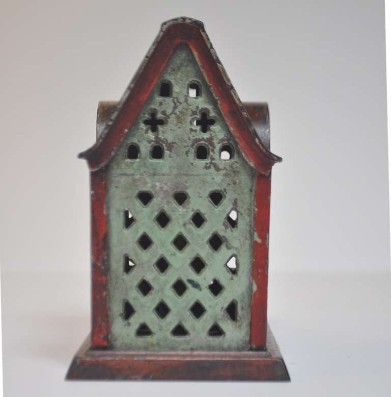 Painted Mechanical Cast Iron Donkey Bank 1
