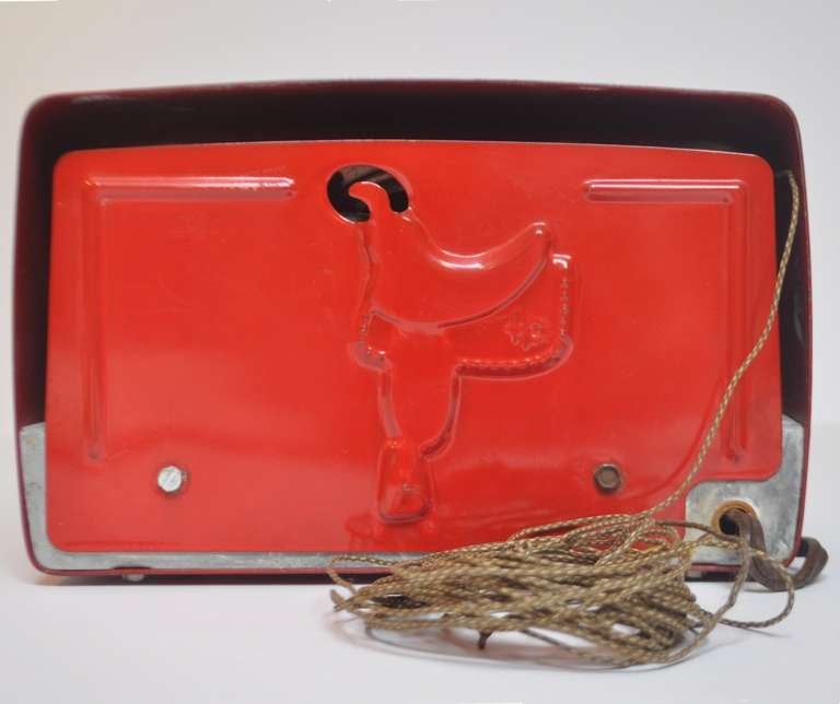 1950 Hopalong Cassidy Radio in rare red finish In Excellent Condition In North Hollywood, CA