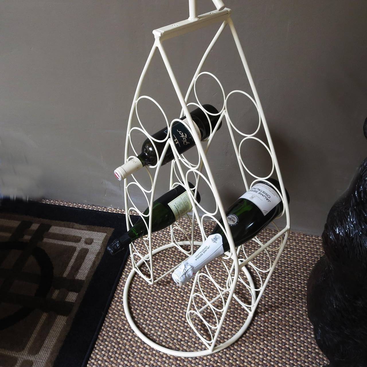 American Lifesize Sculpted Wire Waiter Bottle Caddy