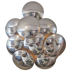 1960's Chrome Bubbles Wall Sconce by Reggiani