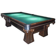Antique Brunswick Arcade Pool Table