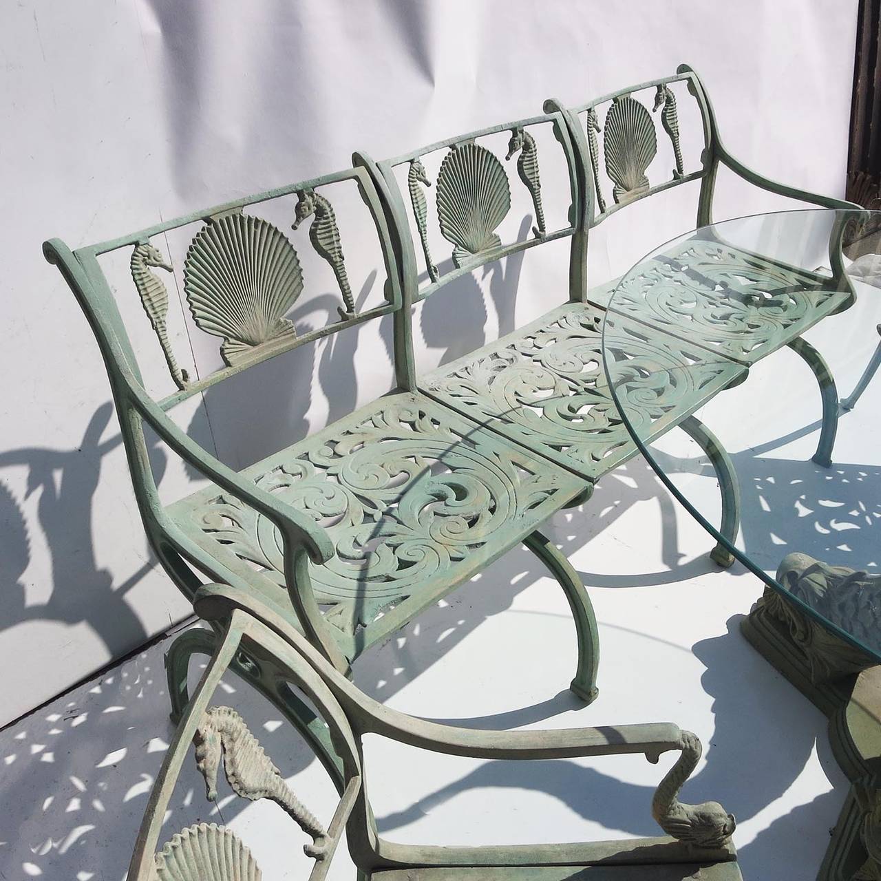 American Seahorse and Shell Motif Patio Suite by Molla NYC