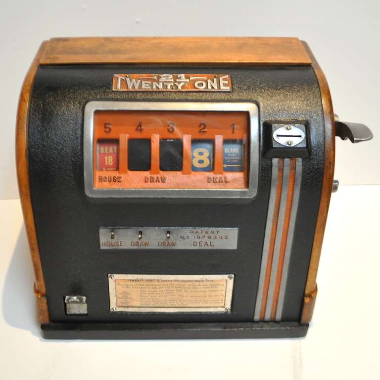 Twenty-One Countertop Gum Ball Vendor Gambling Game