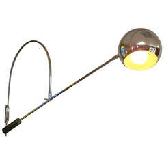 Adjustable Orb Wall Mounted Lamp In The Style Of Robert Sonneman