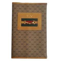 Vintage Gucci Leather TV Guide Holder