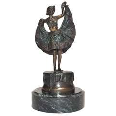Art Deco Mechanical Bronze by Bergman