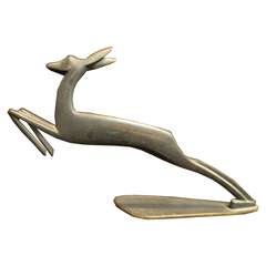Bronze Deer Sculpture by Karl Hagenauer