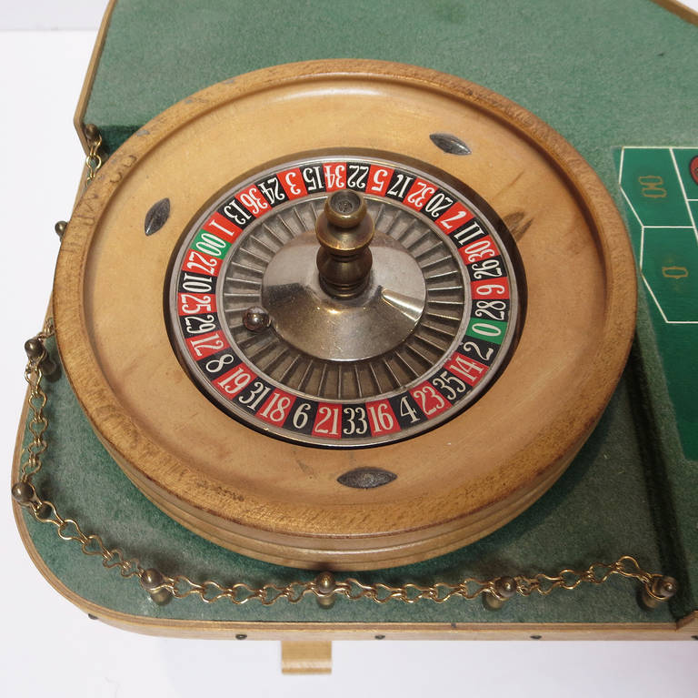 Mid-20th Century Miniature Bar Top Roulette Table from Desert Inn Las Vegas