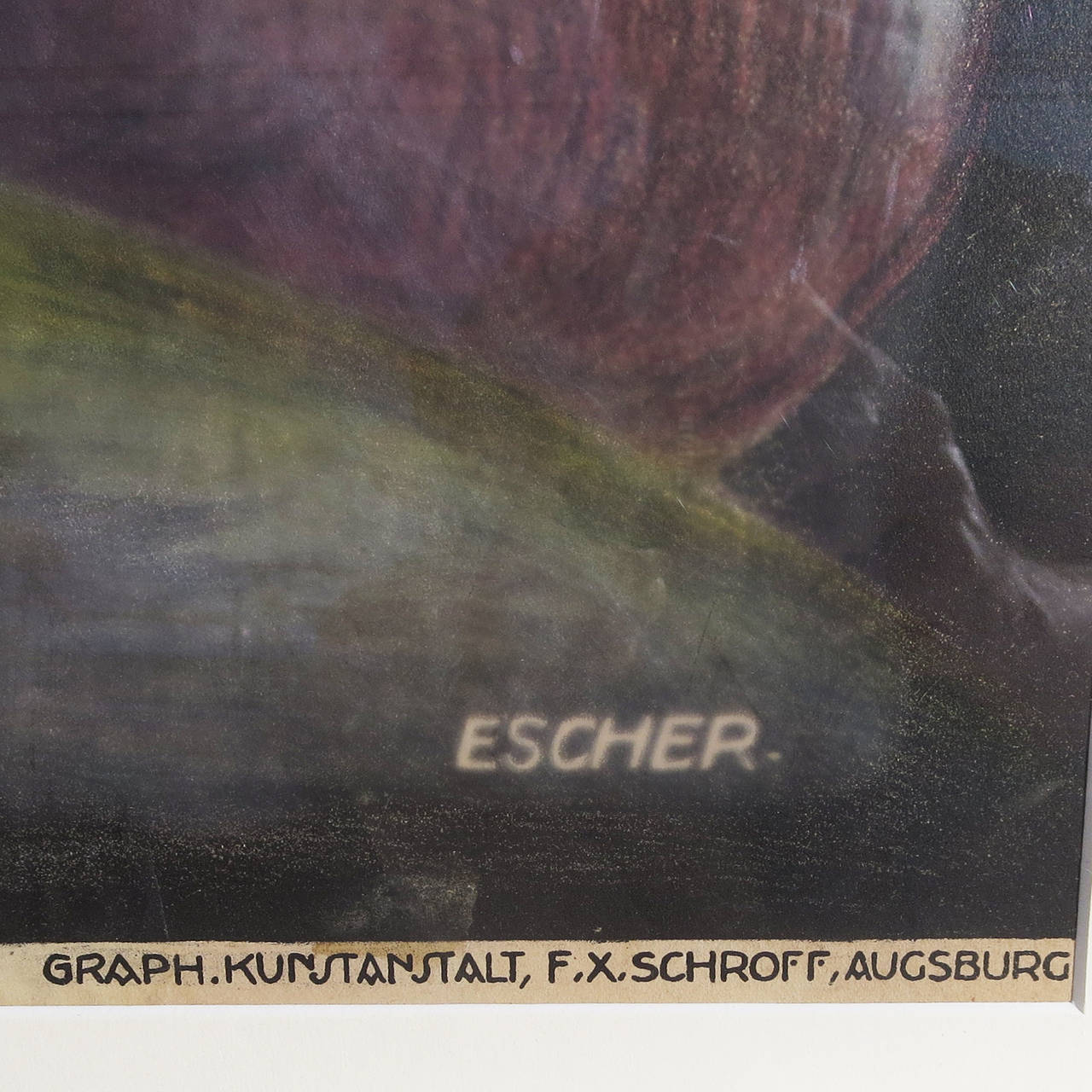 Early 20th Century Lithographed Magician Poster by Escher In Excellent Condition In North Hollywood, CA