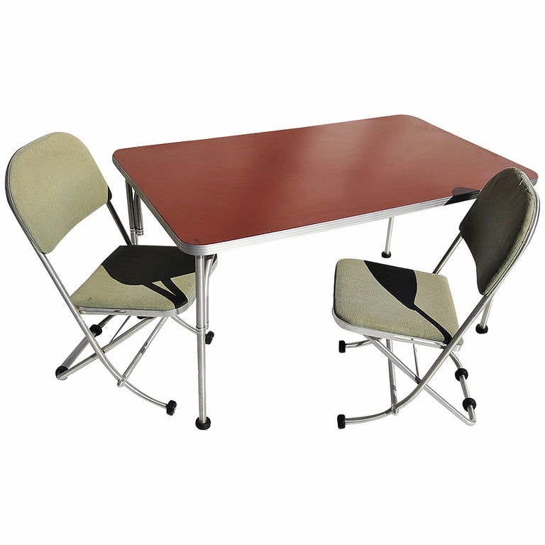 Warren Mcarthur Art Deco Dinette Table And Chairs At 1stdibs Warren Mcarthur Art Deco Dinette Table And Chairs For